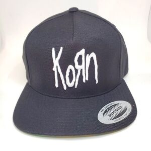 Yupoong The Classic KORN Heavy Metal Spellout Classic Logo Snapback Cap Hat